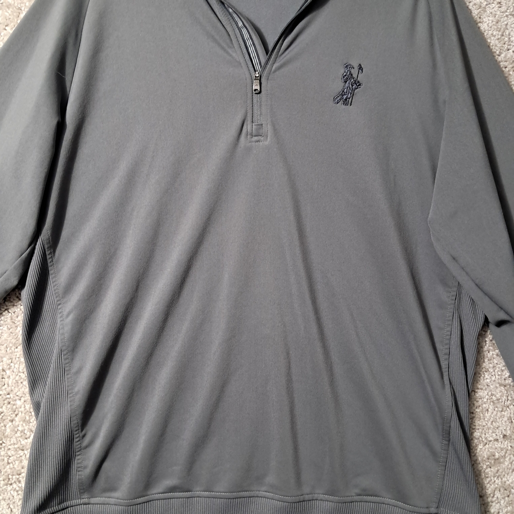 Adidas Mens Medium Gray Zip Up Sweater - Picture 2 of 14